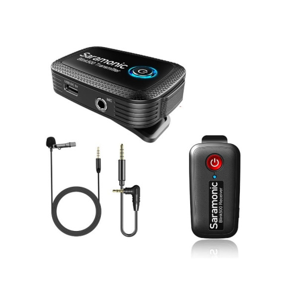 Двухканальная беспроводная микрофонная система Saramonic Blink500 B1 (TX + RX)